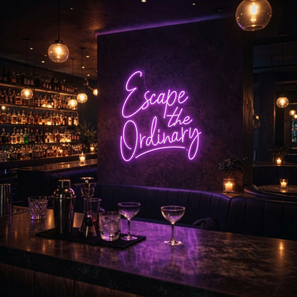 Escape The Ordinary Business LED Neon Sign - 02 High-Converting Product Image