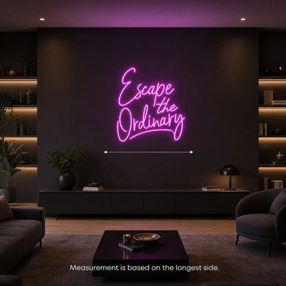 Escape The Ordinary LED Neon Sign size image