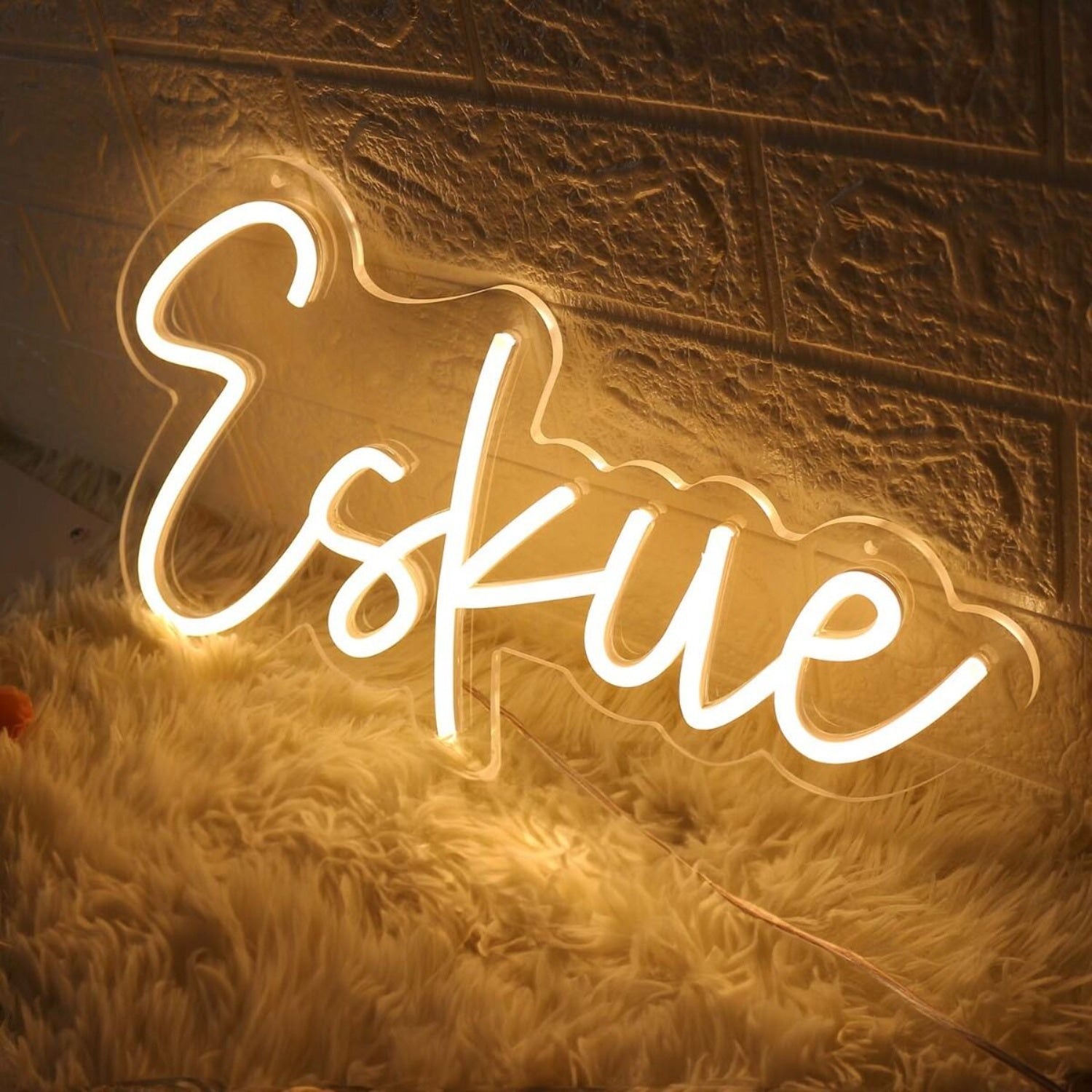 Eskue Yellow Led Neon Sign - Shineneon