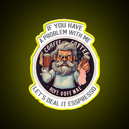 Espresso And Coffee Time Cafe Led Neon Sign Espresso Bar Art Rgb Color