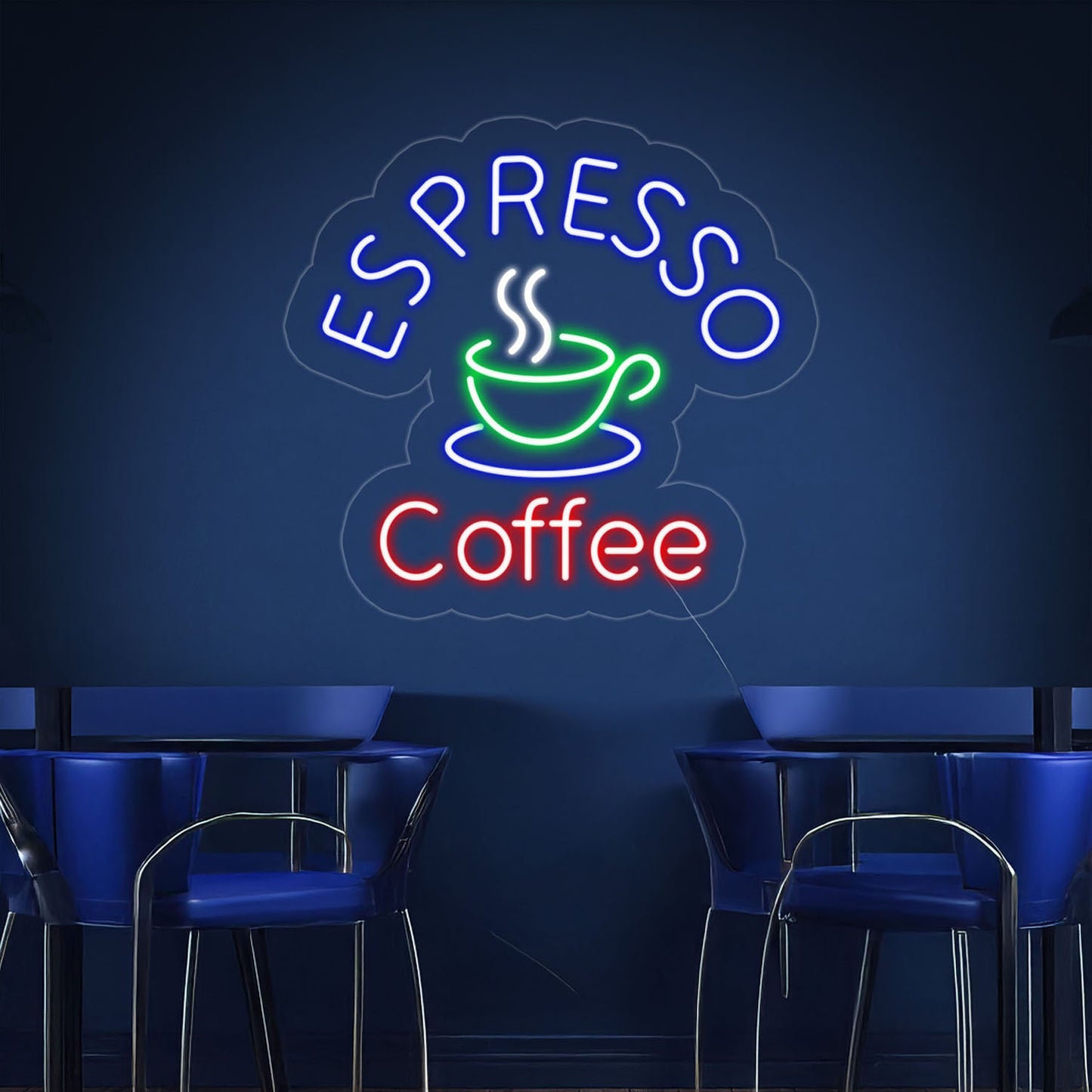 Espresso Coffee Led Neon Sign For Coffee Shop