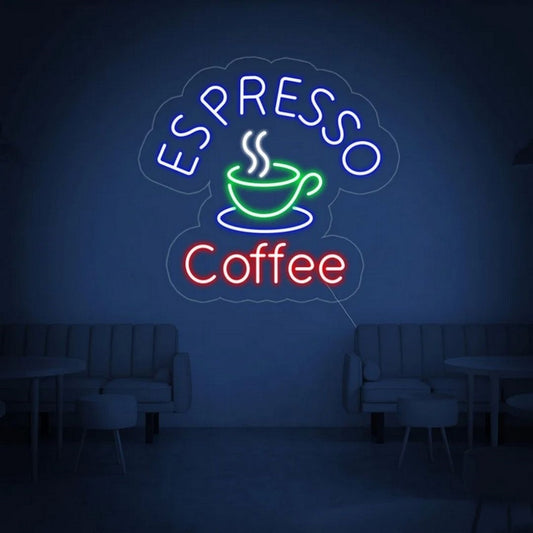 Espresso Coffee Led Sign Business Neon Sign