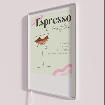 Espresso Martini Art Rgb Led Neon Sign - Shineneon