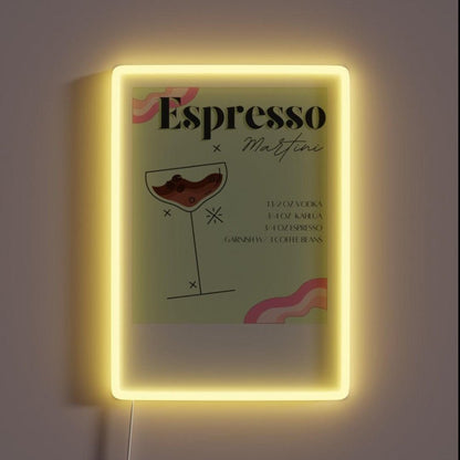 Espresso Martini Art Rgb Led Neon Sign - Shineneon