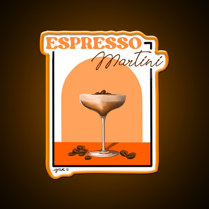 Espresso Martini Cocktail Bar Decor Led Neon Sign Drink Lounge Art Rgb Color - LED neon sign view 6