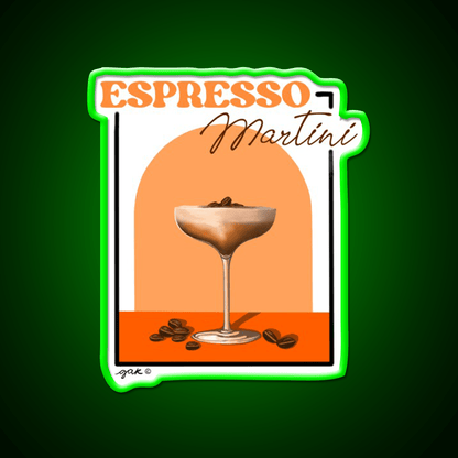 Espresso Martini Cocktail Bar Decor Led Neon Sign Drink Lounge Art Rgb Color - Shineneon