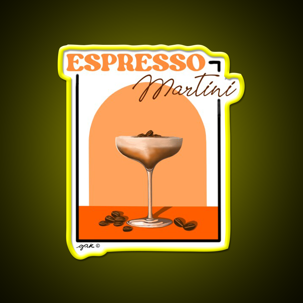 Espresso Martini Cocktail Bar Decor Led Neon Sign Drink Lounge Art Rgb Color - LED neon sign view 7