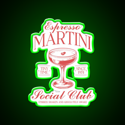 Espresso Martini Cocktail Bar Decor Led Neon Sign Drink Wall Art Rgb Color - LED neon sign view 8