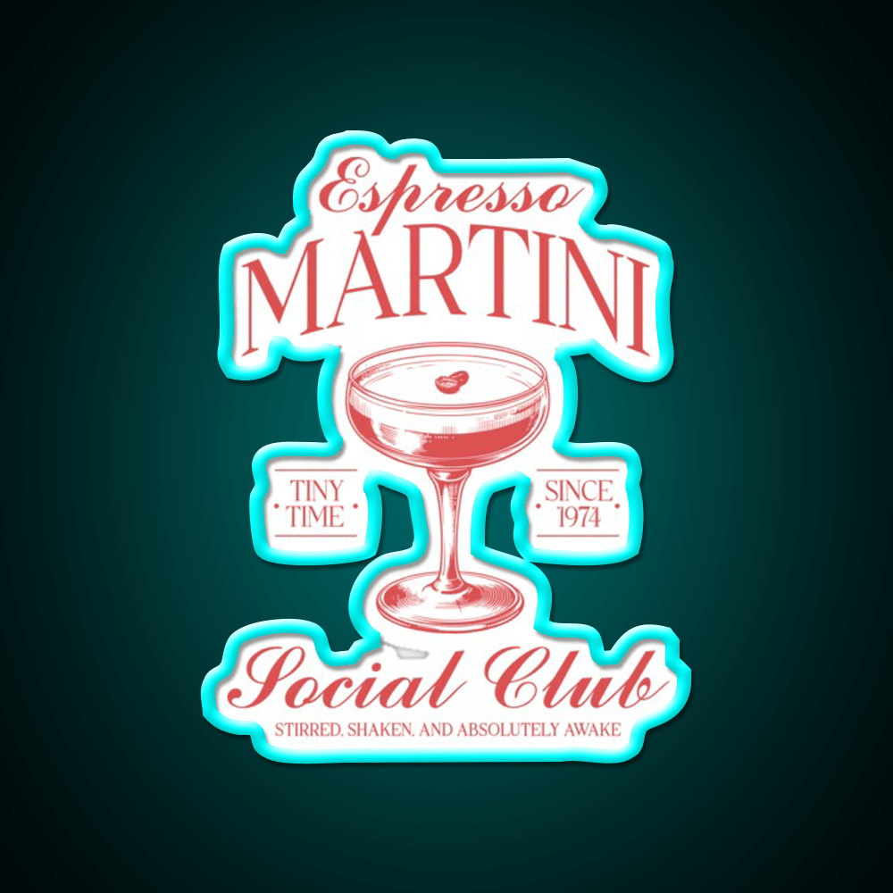 Espresso Martini Cocktail Bar Decor Led Neon Sign Drink Wall Art Rgb Color - Shineneon
