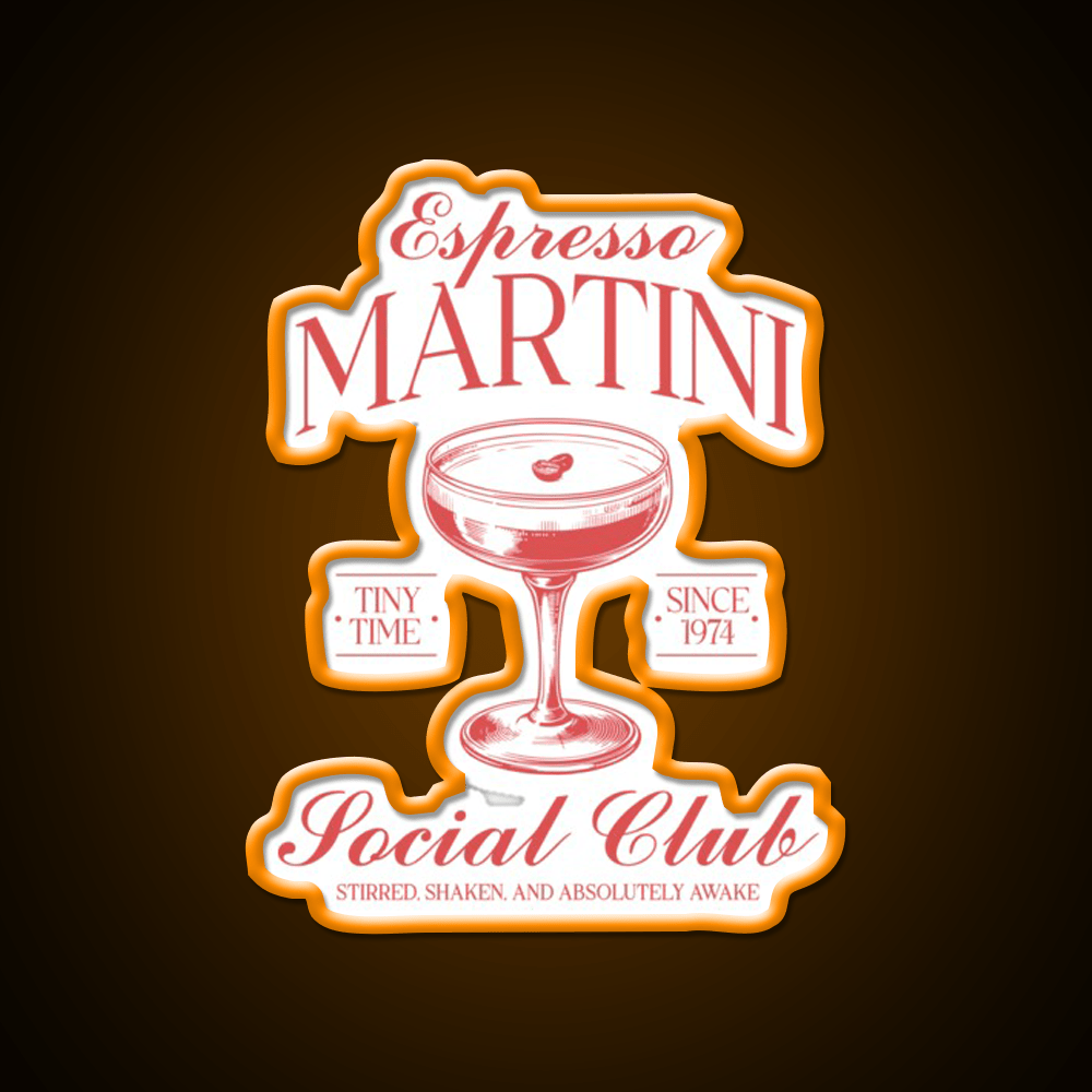 Espresso Martini Cocktail Bar Decor Led Neon Sign Drink Wall Art Rgb Color - Shineneon