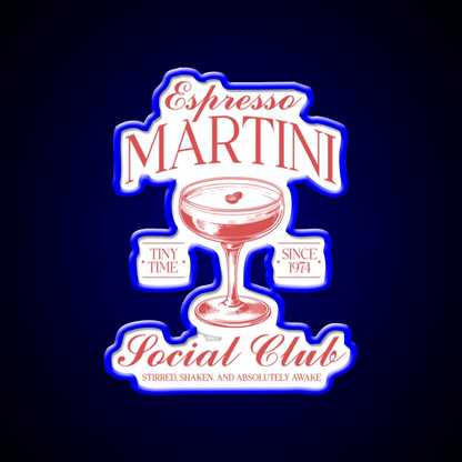 Espresso Martini Cocktail Bar Decor Led Neon Sign Drink Wall Art Rgb Color - Shineneon
