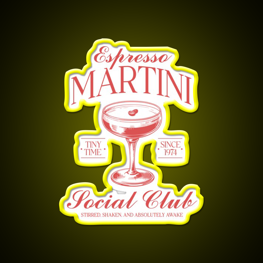 Espresso Martini Cocktail Bar Decor Led Neon Sign Drink Wall Art Rgb Color - LED neon sign view 7