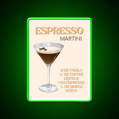 Espresso Martini Cocktail Bar Decor Led Neon Sign For Cocktail Lovers Rgb Color - LED neon sign view 8