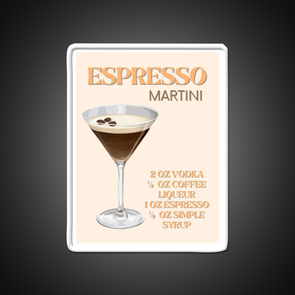 Espresso Martini Cocktail Bar Decor Led Neon Sign For Cocktail Lovers Rgb Color - LED neon sign view 11