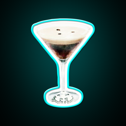 Espresso Martini Cocktail Bar Decor Led Neon Sign Party Neon Sign Rgb Color - Size and dimension reference