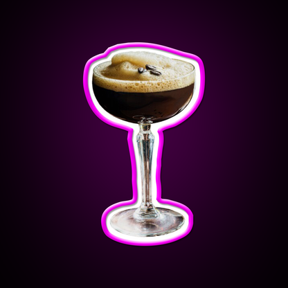 Espresso Martini Cocktail Bar Decor Led Neon Sign Rgb Color - Neon sign mounted on wall in room