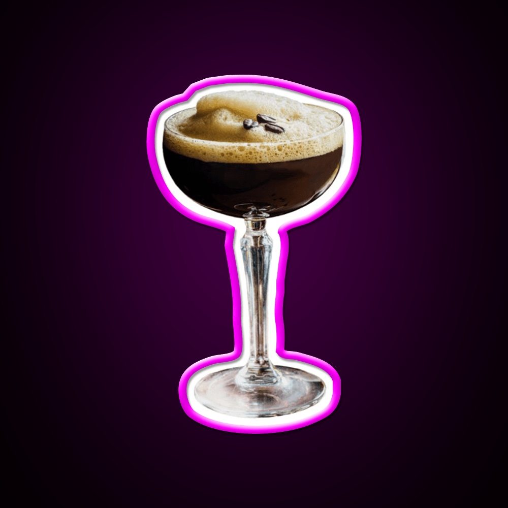 Espresso Martini Cocktail Bar Decor Led Neon Sign Rgb Color - Shineneon