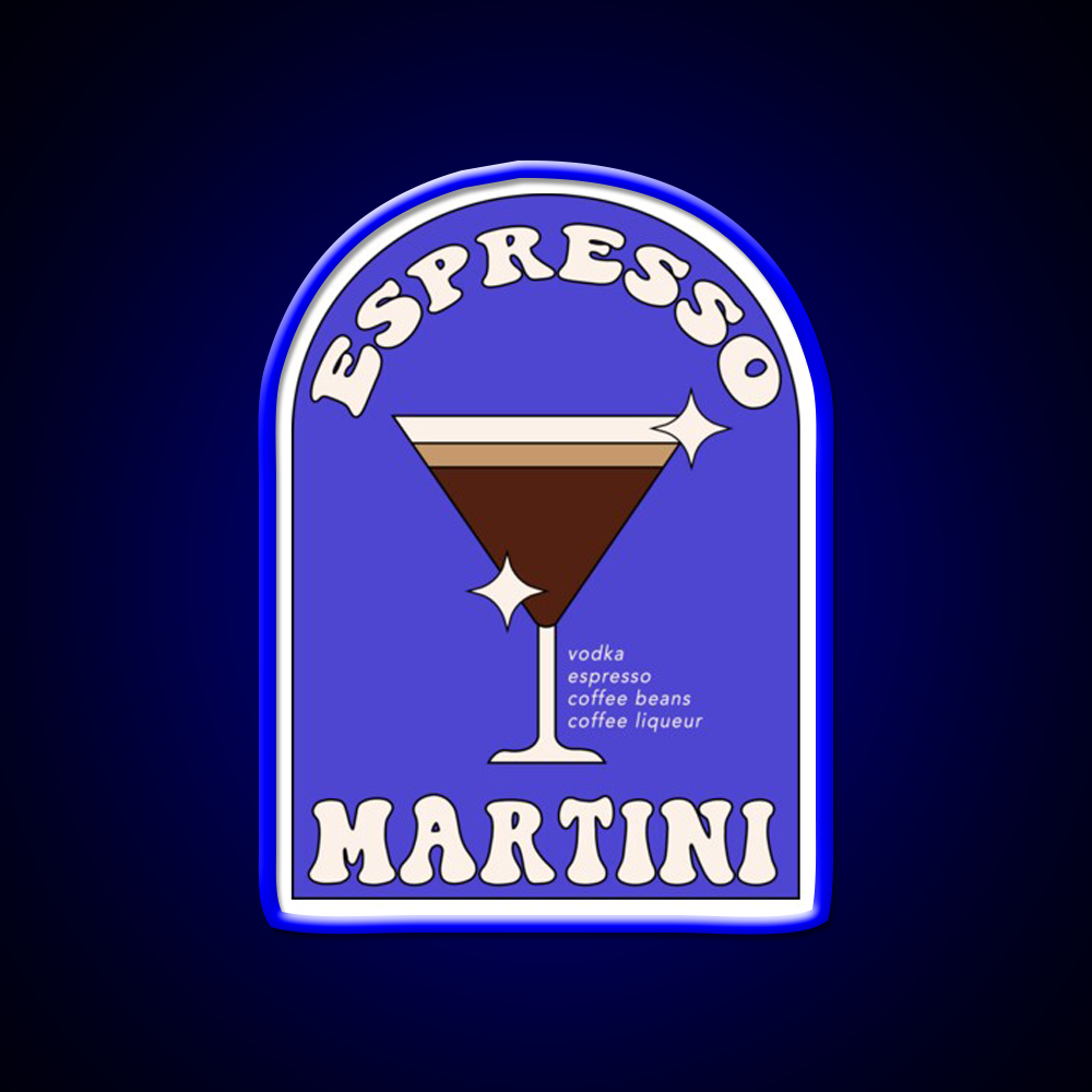 Espresso Martini Cocktail Bar Decor Led Neon Sign Wall Art For Bar Rgb Color - LED neon sign view 5