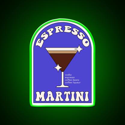 Espresso Martini Cocktail Bar Decor Led Neon Sign Wall Art For Bar Rgb Color - LED neon sign view 8