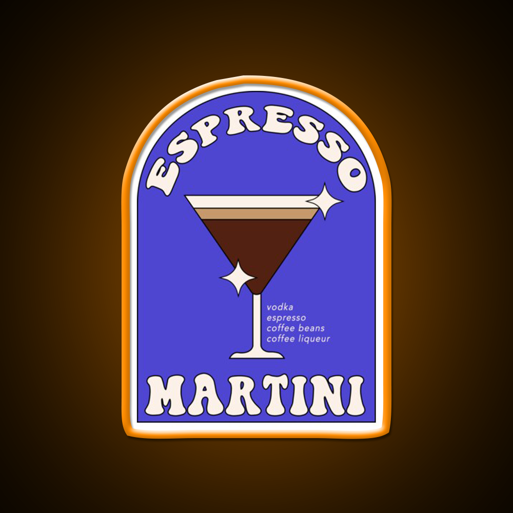 Espresso Martini Cocktail Bar Decor Led Neon Sign Wall Art For Bar Rgb Color - LED neon sign view 6