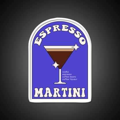 Espresso Martini Cocktail Bar Decor Led Neon Sign Wall Art For Bar Rgb Color - Shineneon