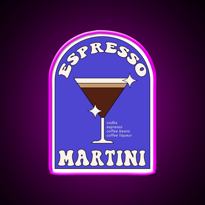 Espresso Martini Cocktail Bar Decor Led Neon Sign Wall Art For Bar Rgb Color - Shineneon