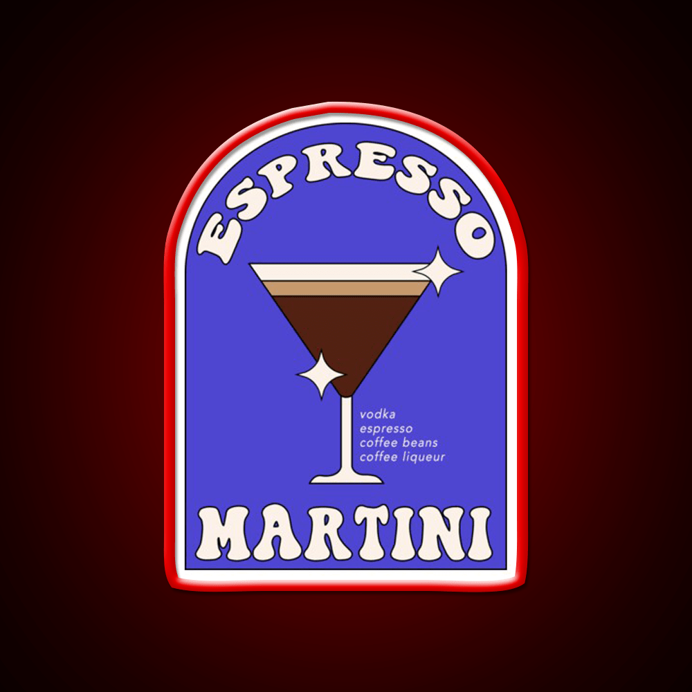 Espresso Martini Cocktail Bar Decor Led Neon Sign Wall Art For Bar Rgb Color - Shineneon