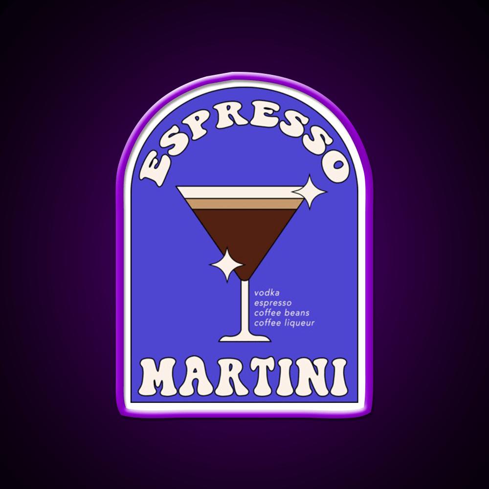 Espresso Martini Cocktail Bar Decor Led Neon Sign Wall Art For Bar Rgb Color - Shineneon
