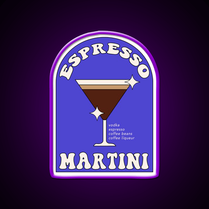 Espresso Martini Cocktail Bar Decor Led Neon Sign Wall Art For Bar Rgb Color - Shineneon