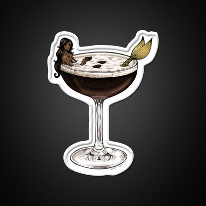 Espresso Martini Cocktail Mermaid Cocktail Bar Decor Led Neon Sign Rgb Color - LED neon sign view 11