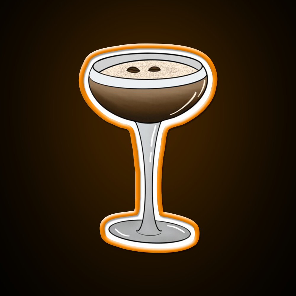 Espresso Martini Glass Cocktail Bar Decor Led Neon Sign Rgb Color - LED neon sign view 6