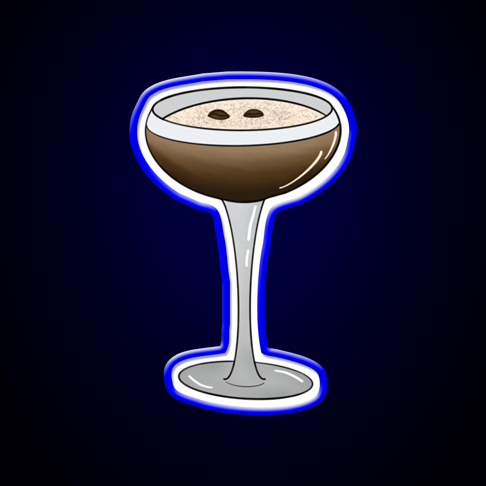 Espresso Martini Glass Cocktail Bar Decor Led Neon Sign Rgb Color - Shineneon