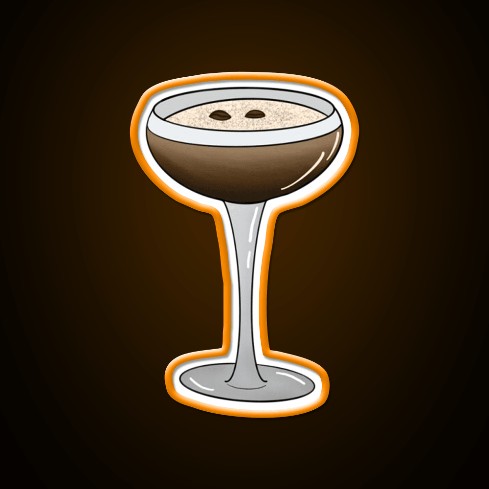 Espresso Martini Glass Cocktail Bar Decor Led Neon Sign Rgb Color - Shineneon