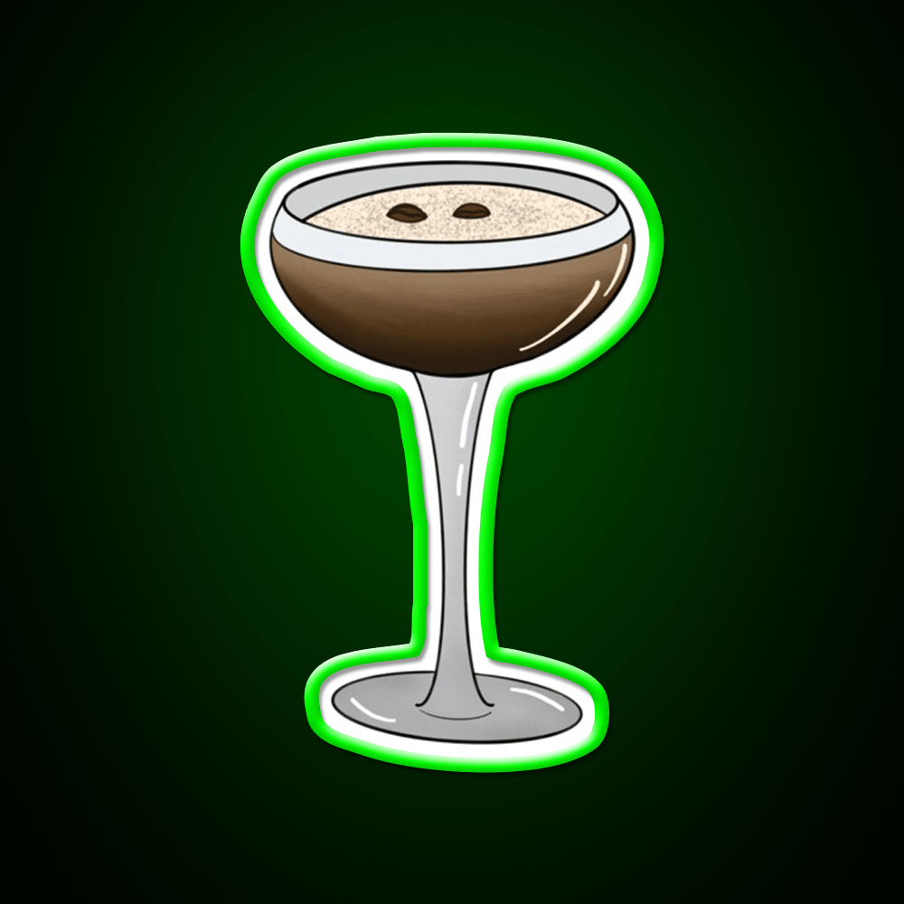 Espresso Martini Glass Cocktail Bar Decor Led Neon Sign Rgb Color - Shineneon