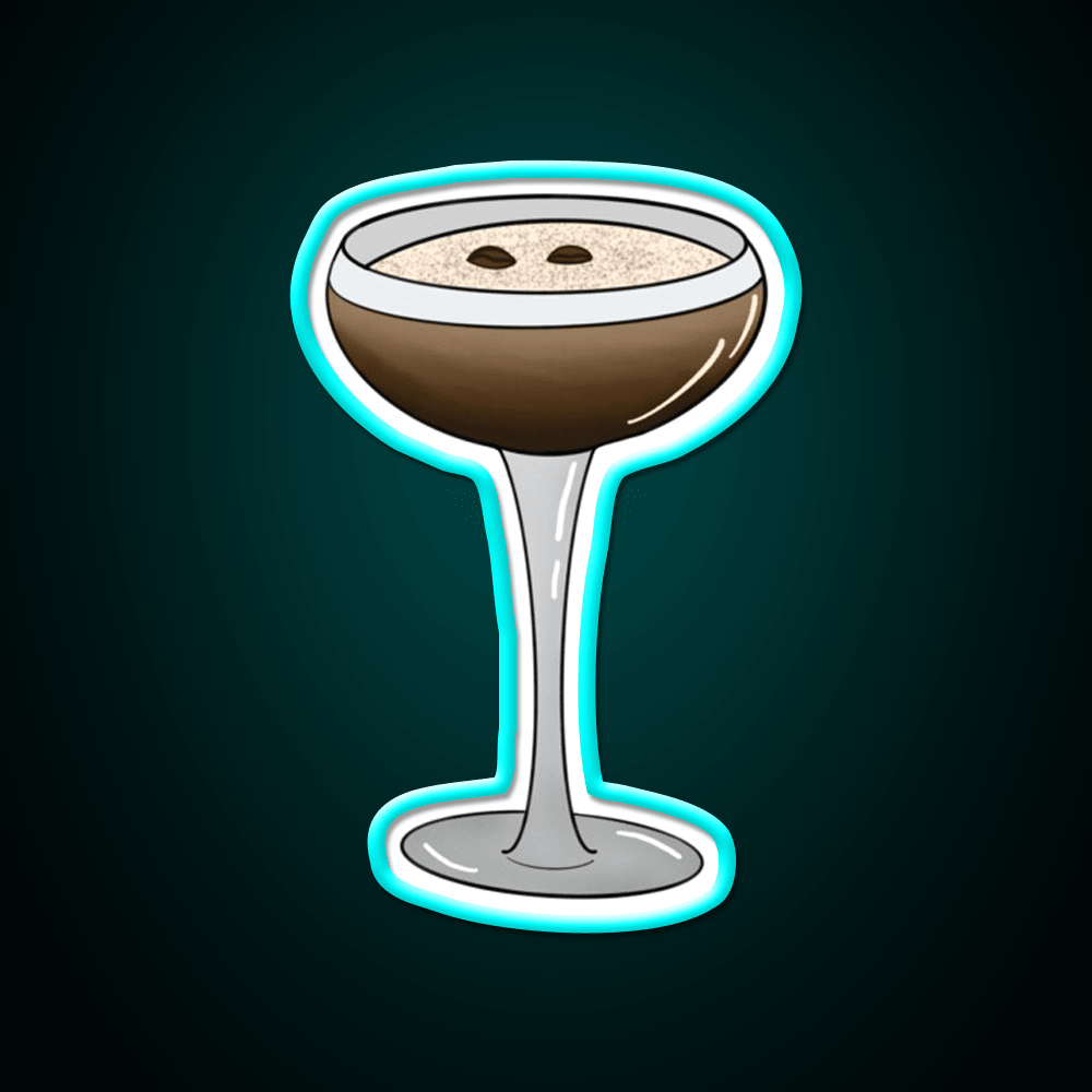 Espresso Martini Glass Cocktail Bar Decor Led Neon Sign Rgb Color - Shineneon