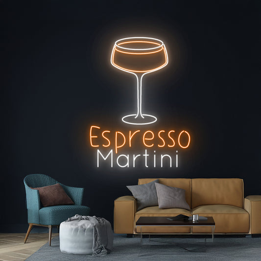 Espresso Martini Led Sign Drinking Club Led Light