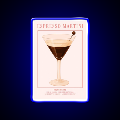 Espresso Martini Pink Cocktail Bar Decor Led Neon Sign Rgb Color - LED neon sign view 5