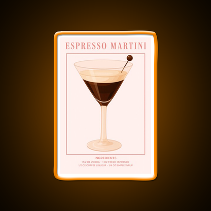 Espresso Martini Pink Cocktail Bar Decor Led Neon Sign Rgb Color - LED neon sign view 6