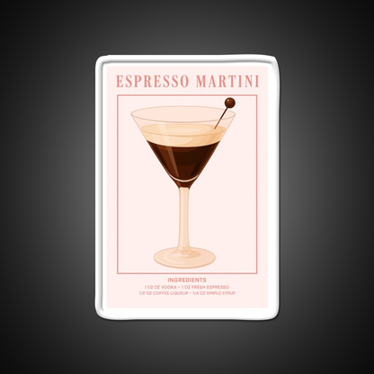 Espresso Martini Pink Cocktail Bar Decor Led Neon Sign Rgb Color - LED neon sign view 11