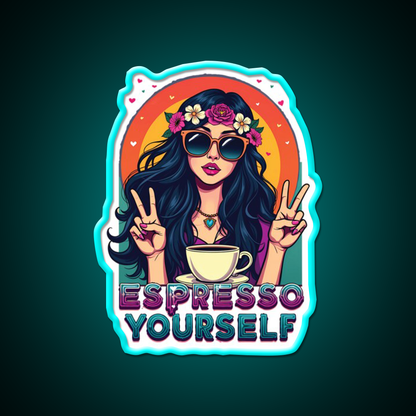 Espresso Yourself Cafe Led Neon Sign Espresso Bar Art Rgb Color