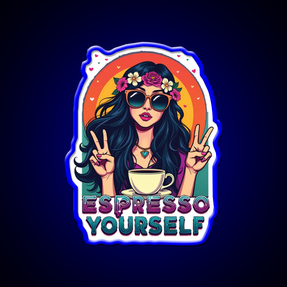 Espresso Yourself Cafe Led Neon Sign Espresso Bar Art Rgb Color