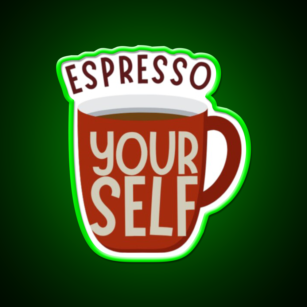 Espresso Yourself Cafe Led Neon Sign Espresso Bar Art For Coffee Shop Rgb Color