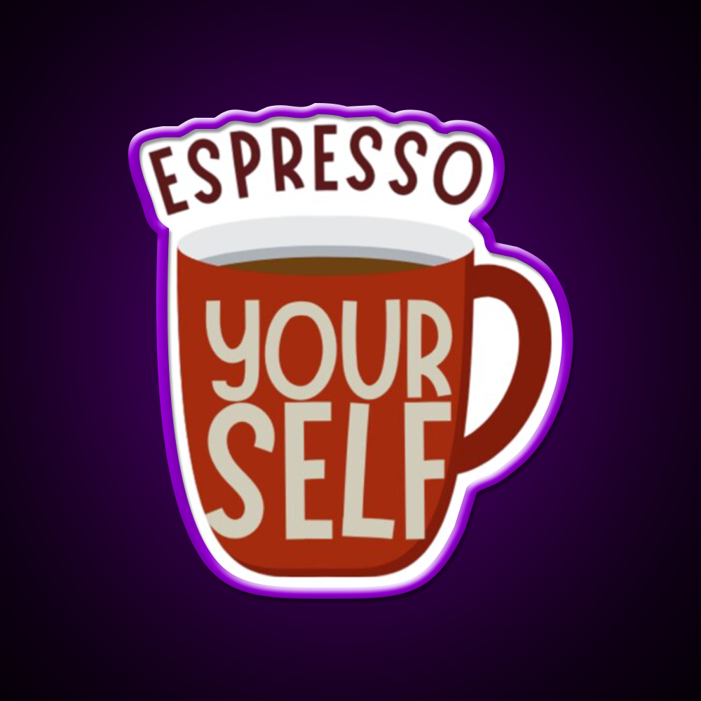 Espresso Yourself Cafe Led Neon Sign Espresso Bar Art For Coffee Shop Rgb Color