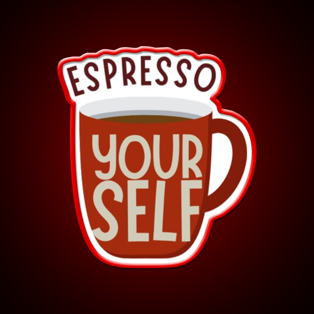 Espresso Yourself Cafe Led Neon Sign Espresso Bar Art For Coffee Shop Rgb Color