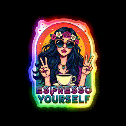 Espresso Yourself Cafe Led Neon Sign Espresso Bar Art Rgb Color