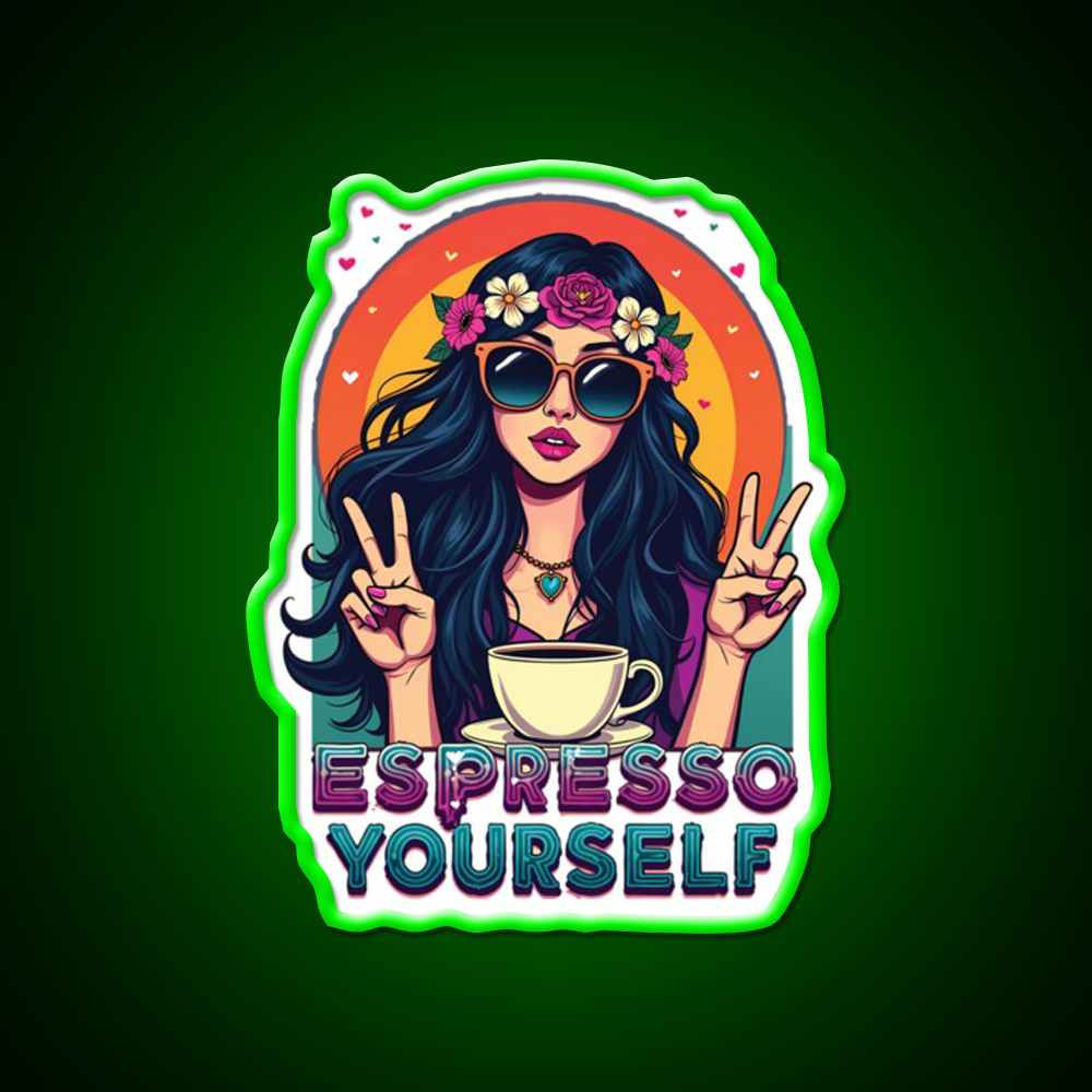 Espresso Yourself Cafe Led Neon Sign Espresso Bar Art Rgb Color