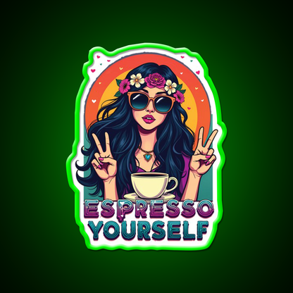 Espresso Yourself Cafe Led Neon Sign Espresso Bar Art Rgb Color