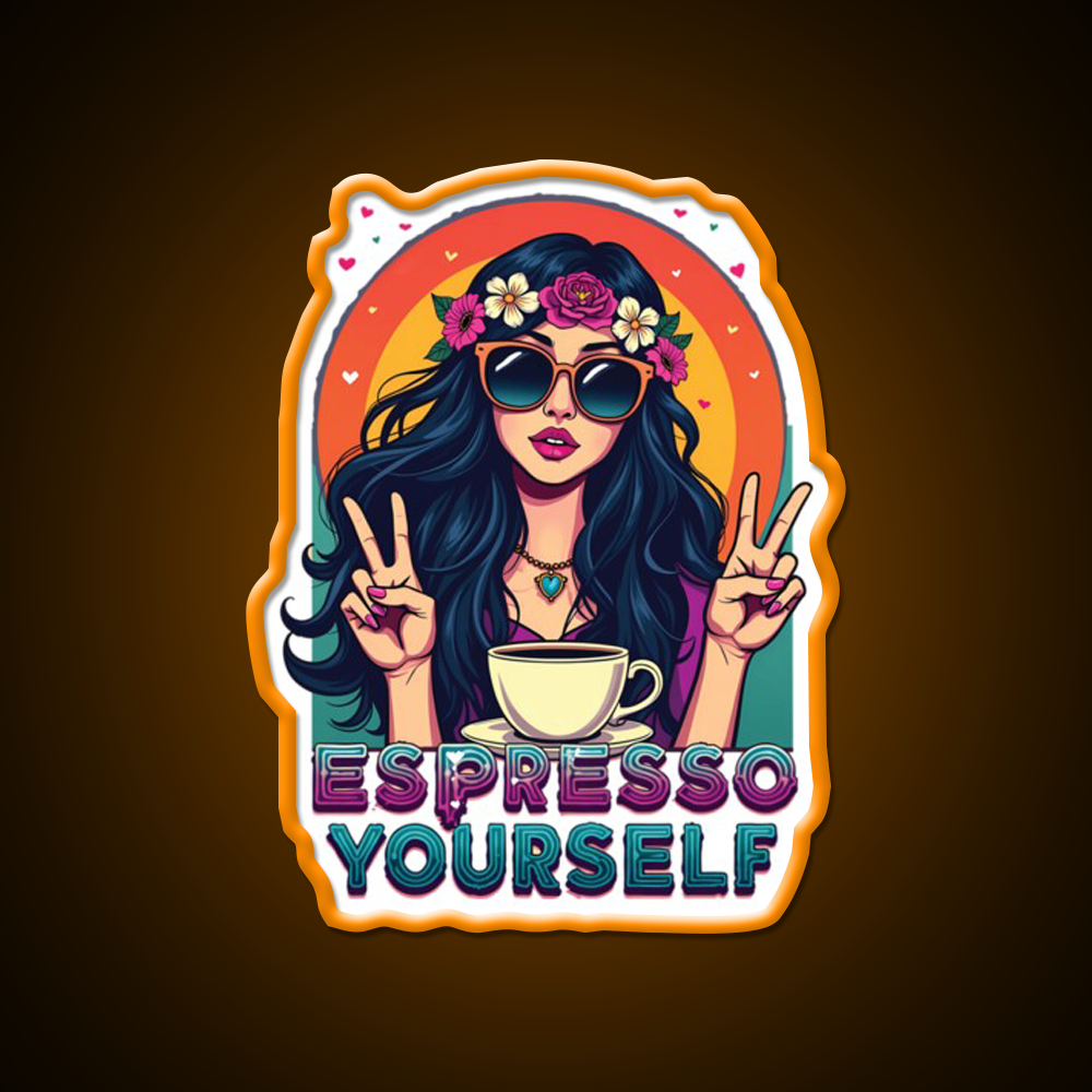 Espresso Yourself Cafe Led Neon Sign Espresso Bar Art Rgb Color