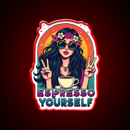 Espresso Yourself Cafe Led Neon Sign Espresso Bar Art Rgb Color