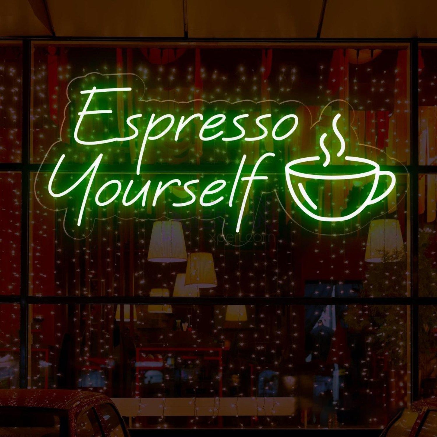 Espresso Yourself Coffee Cup Led Neon Sign For Cafe Window Decor | Shineneon
